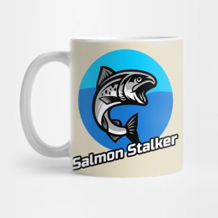 Salmon Stalker Fishing Design Mug